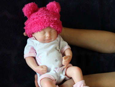 Preemie Silicone Dolls Realistic Real Lifelike Micro Mini Baby Doll Full Body Reborn 11" 1.7lbs Platinum Weighted Babies Ecoflex Bathtub Fun